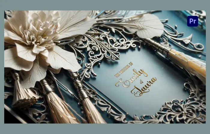 Beautiful 3D Whimsical Frame Wedding Invitation Slideshow